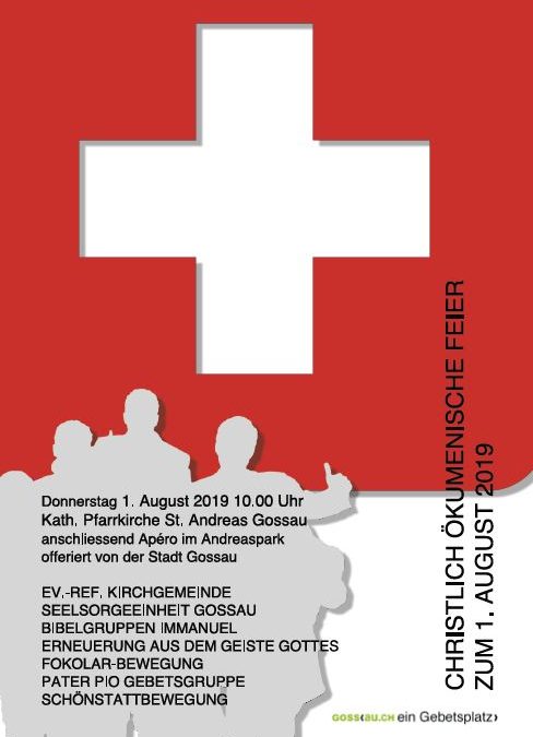 Christlich-ökumenische Feier zum 1. Aug.19